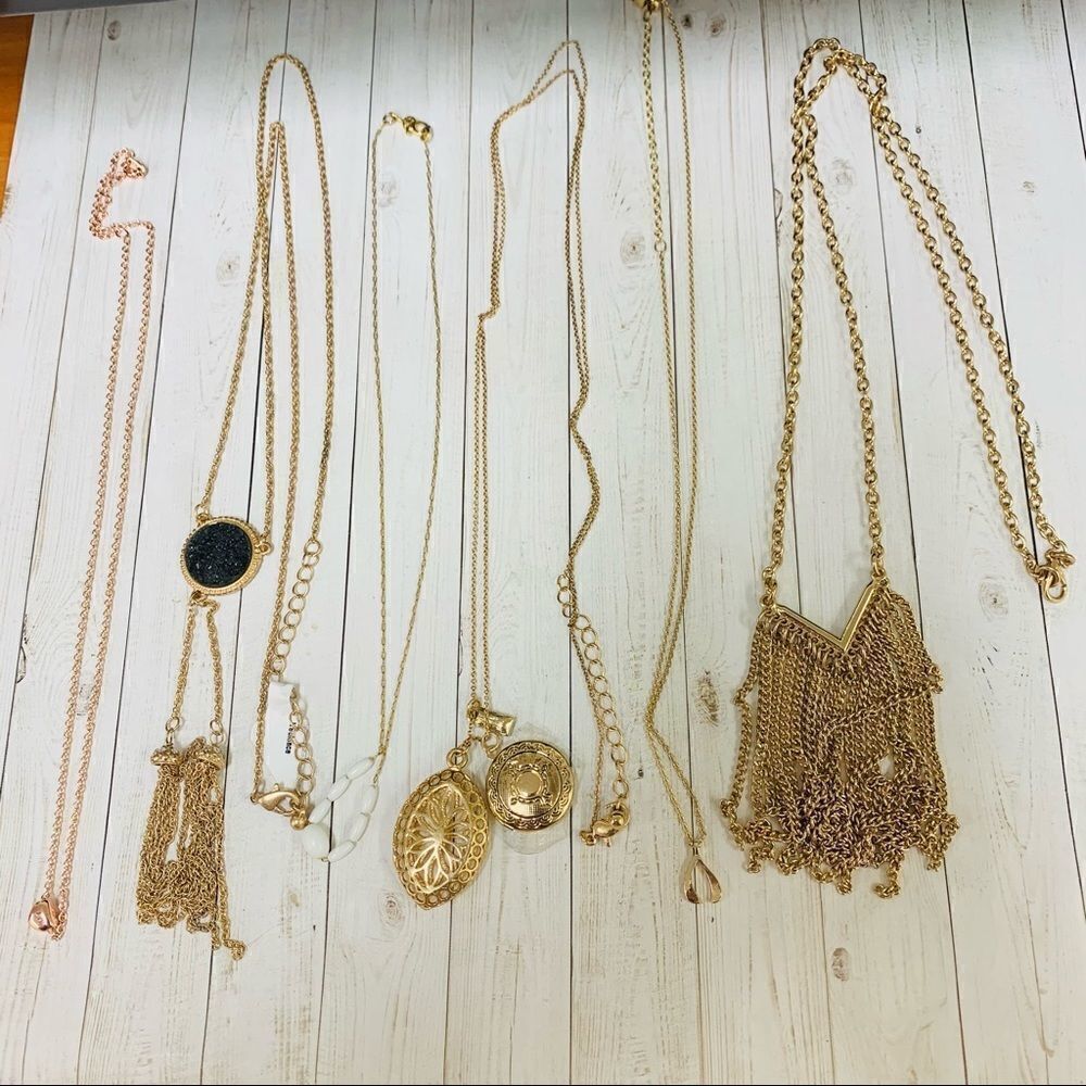 Gold Dainty Necklace Bundle